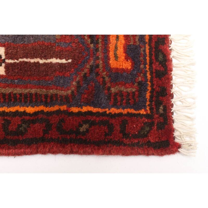 ECARPETGALLERY Hand-knotted Andelz Red Wool Rug - 4'3 x 6'4