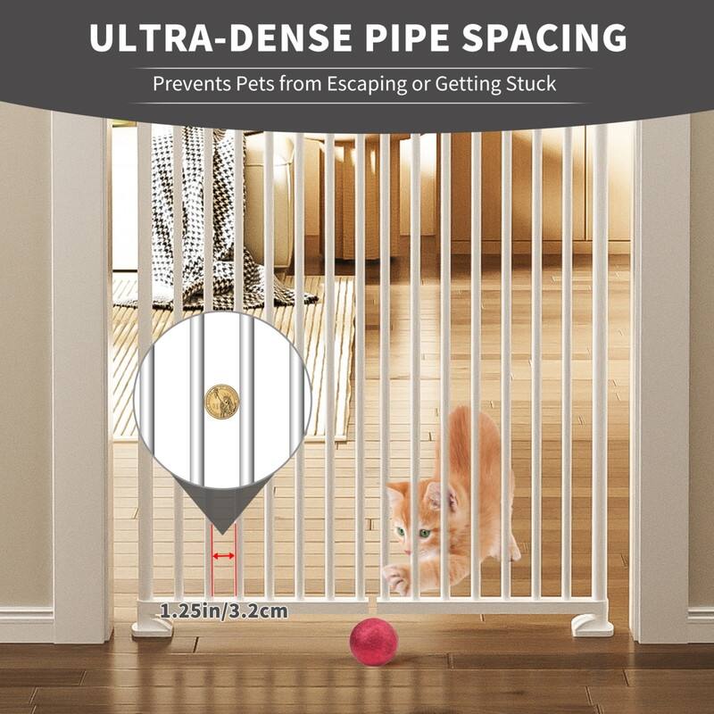 Adjustable Extra Tall Pet Gate, Pressure Mounted, for Cats and Pets
