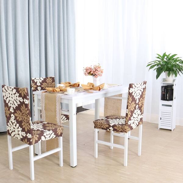 Shop Spandex Stretch Removable Washable Dining Chair Cover 3