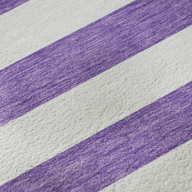 Premium Washable Super Soft Cabana Stripe Mayfield Rug