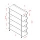 preview thumbnail 9 of 12, Bizi Contemporary Metal 5-Tier Display Shelf by Furniture of America