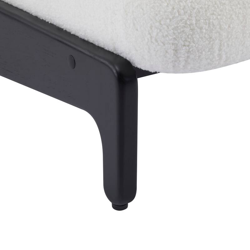 Christopher Knight Home - Modern Rubber Wood + Fabric Accent Chair