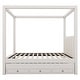 preview thumbnail 8 of 33, Upholstery Canopy Platform Bed with Trundle and Three Storage Drawers