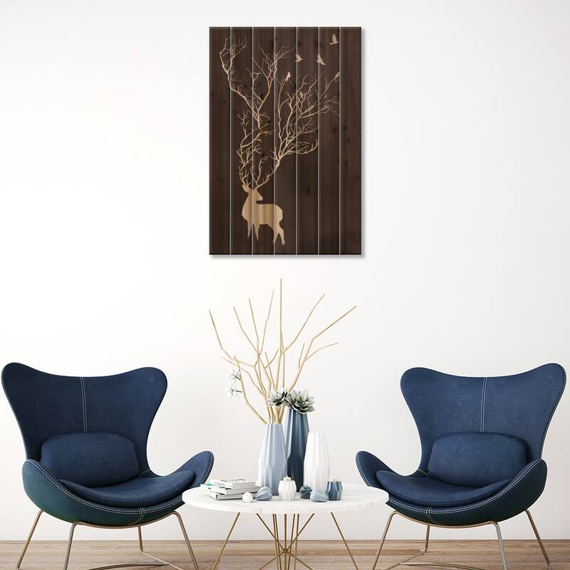Oh Dear Print On Wood by Rob Dobi - Multi-Color