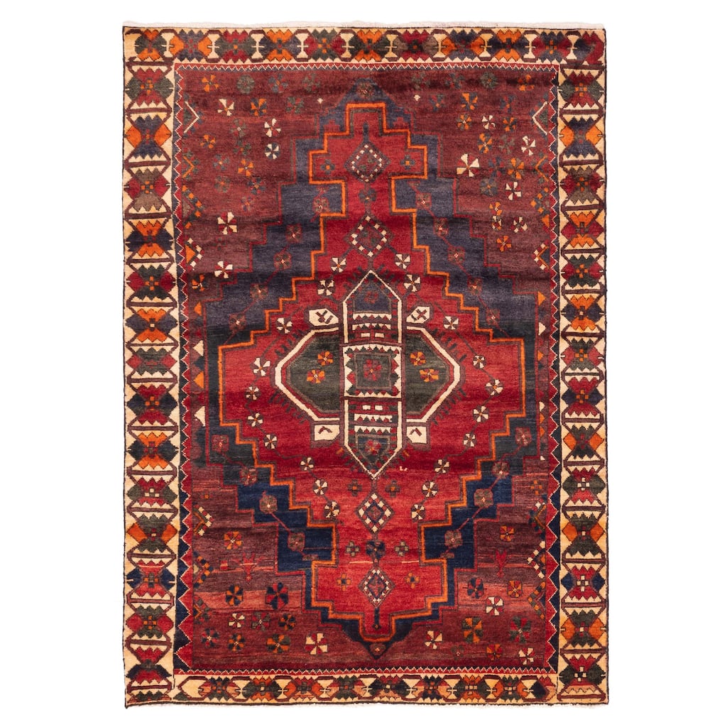 ECARPETGALLERY Hand-knotted Konya Anatolian Red Wool Rug - 5'4 x 7'8