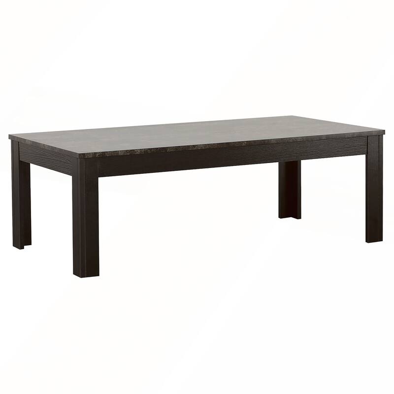 Grey 3-Piece Faux Marble Top Coffee Table Set