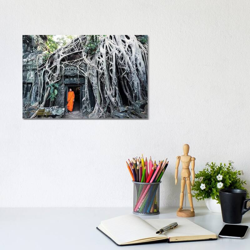 iCanvas "Monk At Angkor Wat, Cambodia" by Matteo Colombo Canvas Print - 8x12x0.75