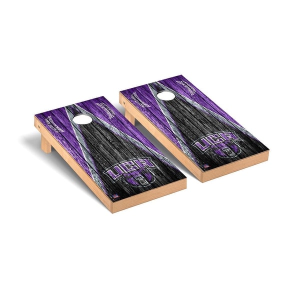 slide 2 of 5, Central Arkansas Bears Triangle Cornhole Board Set