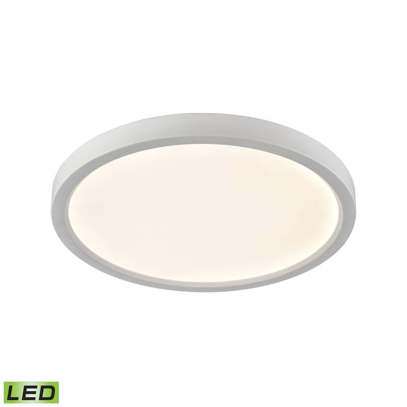 Elk Home Ceiling Essentials White Metal 1 Light Flush Mount