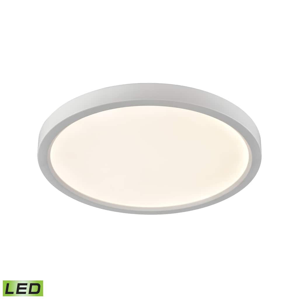 Elk Home Ceiling Essentials White Metal 1 Light Flush Mount