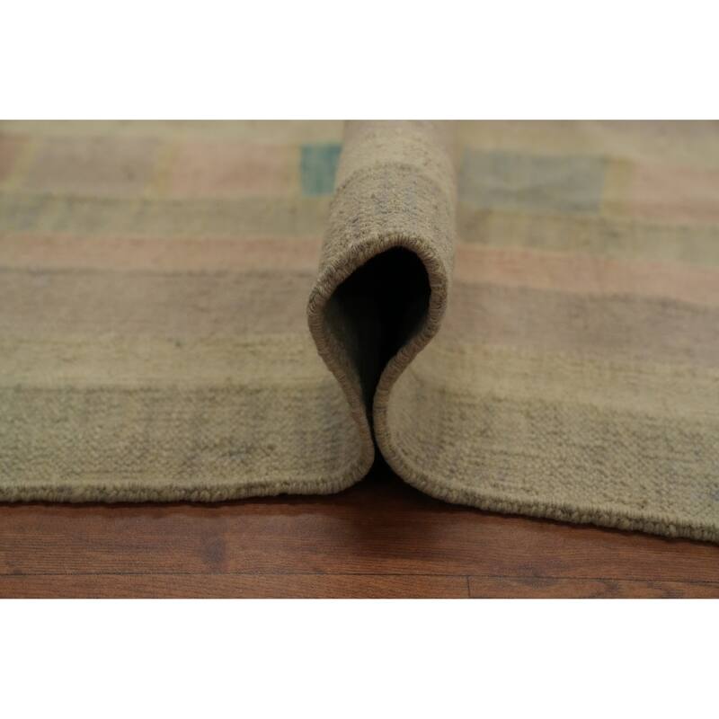 Hand Woven Oriental 100% Wool Carpet Southwestern Tribal Multi-Colored Kilim Area Rug - 5' 8'' X 4' 1''