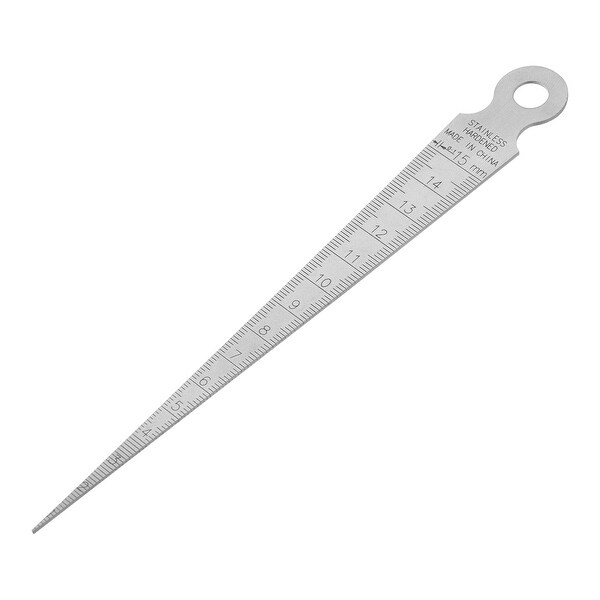 1-15mm 1/32"-5/8" Taper Welding Guage Feeler Gap Hole Measure Tool Inch & Metric - 1-15mm 1/32"-5/8"