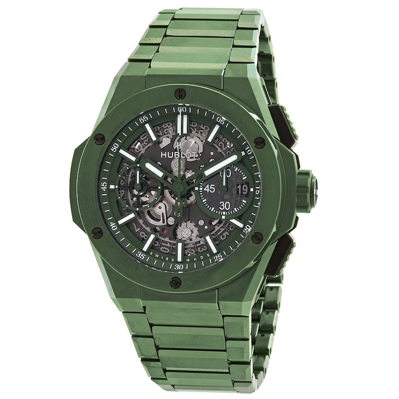Hublot Big Bang 42mm Men's Watch - Green and Silvertone