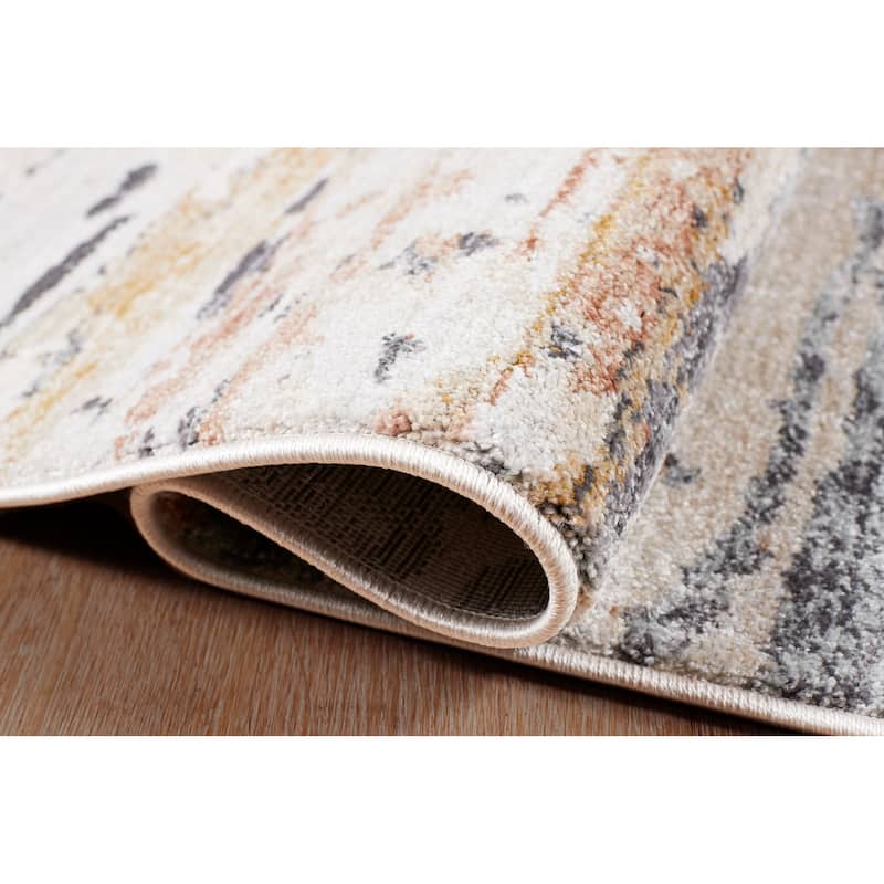 Terra by Obeetee Umbria Brushstrokes Multi Rug