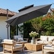preview thumbnail 35 of 45, Crestlive Products 10FT Aluminum Square Double Top Patio Cantilever-Offset Umbrella Gray