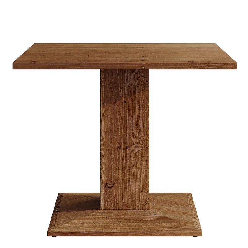 Solid Wood Square Dining Table, Small Kitchen Table for Dining Room, Living Room, Kitchen