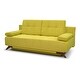 preview thumbnail 3 of 22, Modern Serena Pine Wood Sleeper Sofa, Velvet Pillow Top Arm Sofa for Room Decor, Sofa Bed Furniture, Queen Size Sofa Yellow