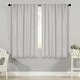preview thumbnail 137 of 198, Superior Solid Machine Washable Room Darkening Curtains with Back Tabs, Set of 2 42" x 63" - Chrome