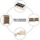 preview thumbnail 2 of 4, 6 Tier Stackable Wooden Wine Rack Modular Wine Display Shelves