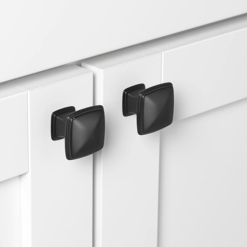 GlideRite 5-Pack 1-1/4-inch Square Cabinet Knob