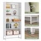 preview thumbnail 8 of 6, Tall Bookcase Black Bookshelf, 70.8 Inches Large Bookcases Organizer