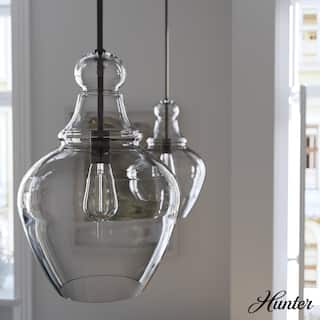 Hunter Maple Park 1 Light Pendant - Kitchen Island, Dining room, Entry - Modern Farmhouse, Transitional, Contemporary