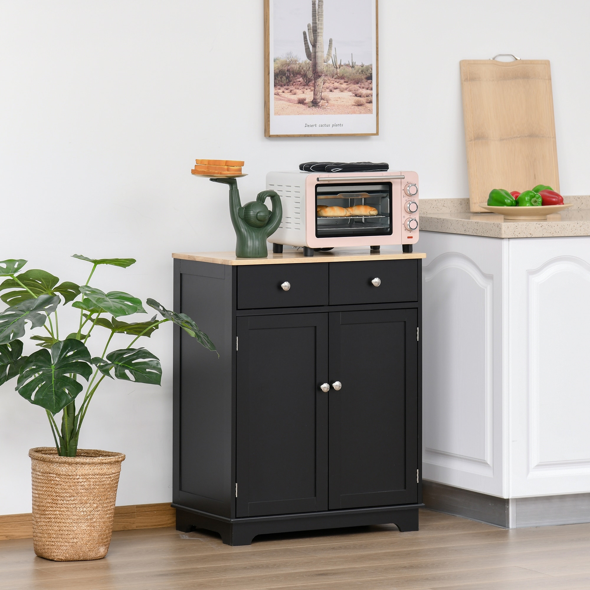HOMCOM Space saving Kitchen Buffet Sideboard Pantry On Sale
