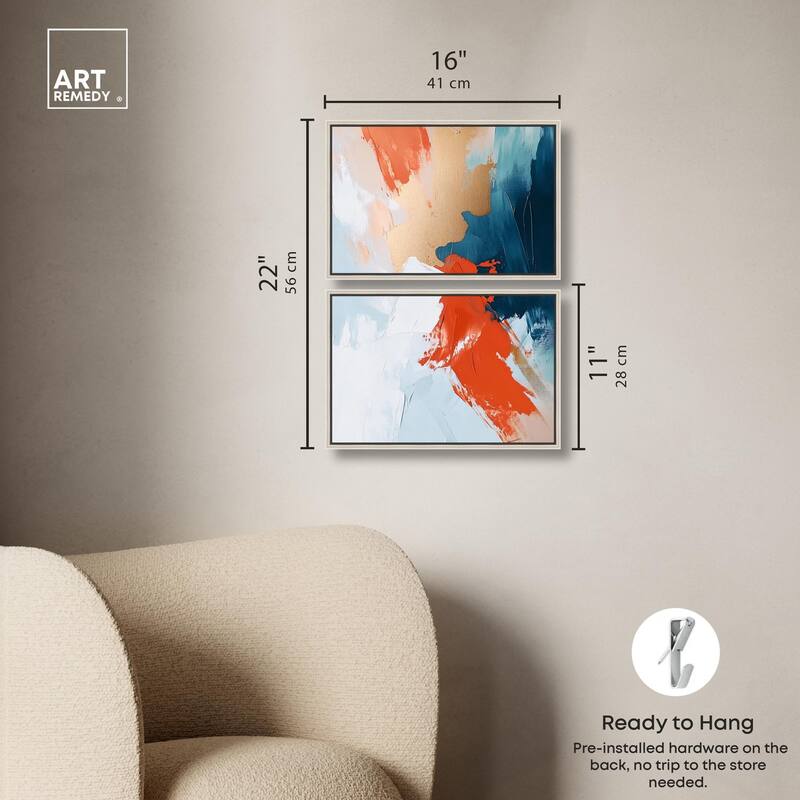 Bold and Bright III Canvas Set of 2 by Art Remedy