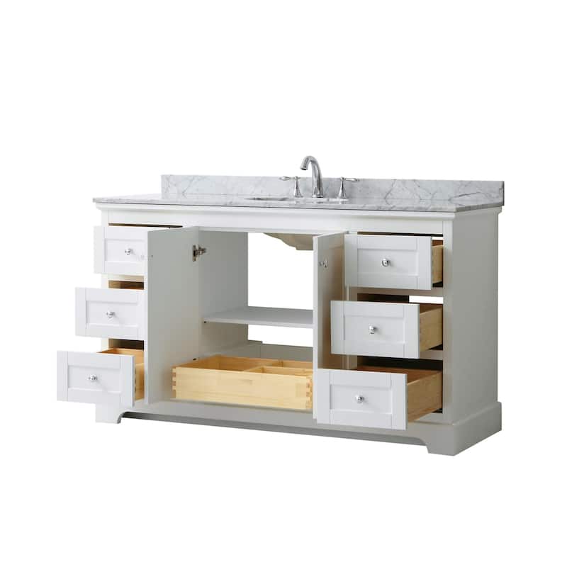 Wyndham Collection Avery 60" Free Standing Single Basin Vanity Set