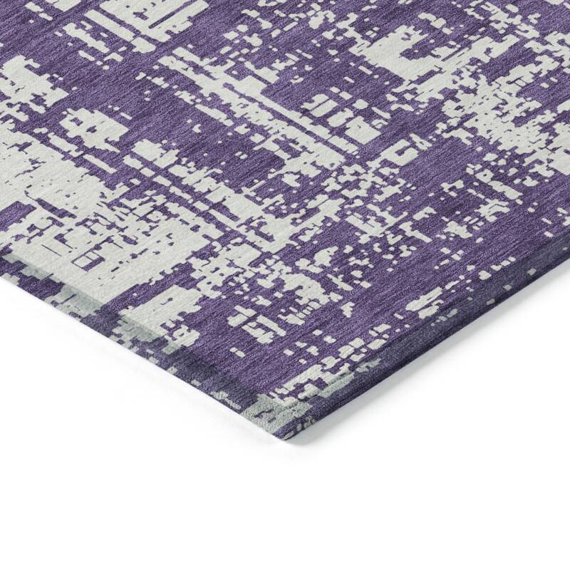 HomeRoots Abstract Transitional Rectangle Outdoor Rug