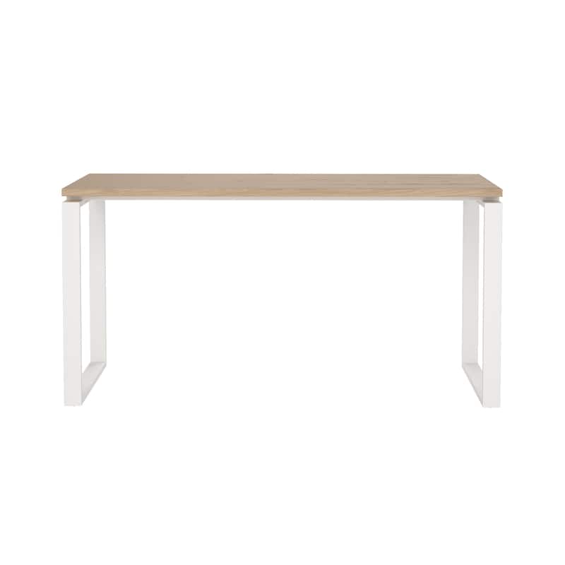 Carson Carrington Sign Home Office Writing Office Desk - Jackson Hickory/White