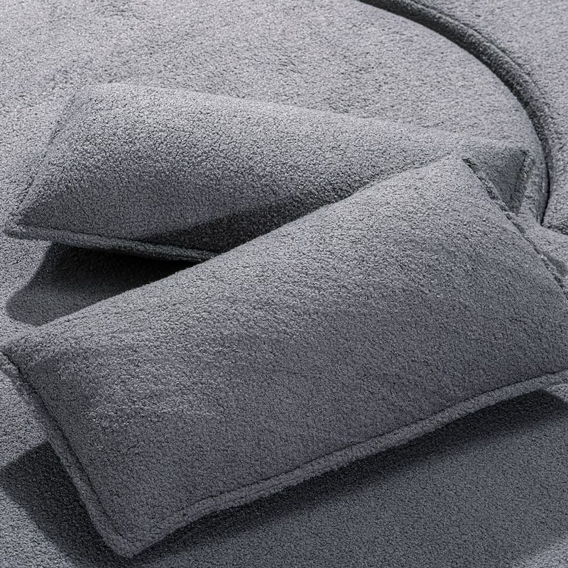 GDFStudio - Corduroy 2-Seater 79" Folding Floor-to-Ceiling Sofa Bed