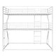 preview thumbnail 23 of 23, Industrial Modern Style Full XL over Twin XL over Queen Size Triple Bunk Bed with Long and Short Ladder, Safety Guardrail, Black