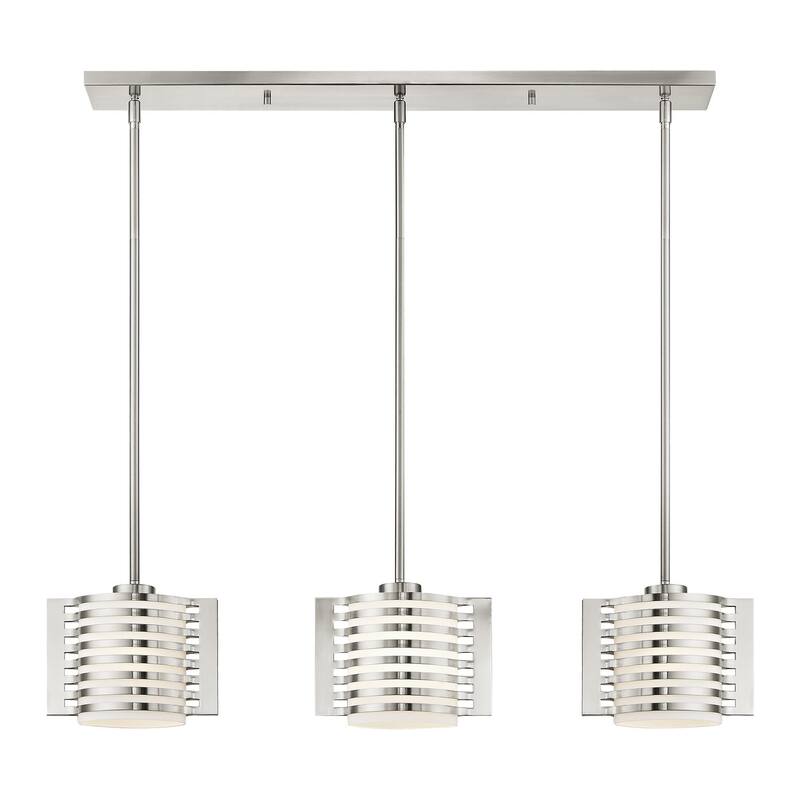 Livex Lighting Hilliard 3 Light 36-1/2" Wide Linear Pendant with Hand