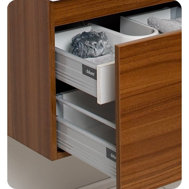 Fresca Nano 23-3/8" Wall Mounted / Floating MDF Vanity With