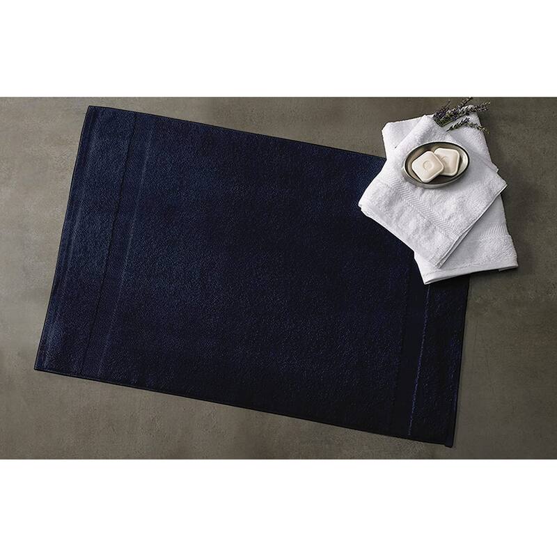 GOTS Certified Organic Cotton Feather Touch Quick Dry 900 GSM Bath Mat, 20"X33"