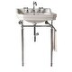 preview thumbnail 1 of 9, Wellington 24" Single Console Sink with Metal Finish Stand