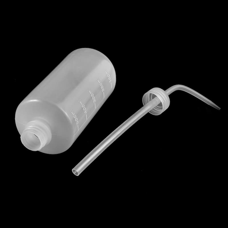 17.6oz Kitchen Plastic Tube Pour Spout Oil Graduated Squeeze Bottle - 3.9" x 2.8" x 8.3"(L*W*H)
