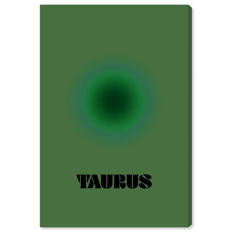 Wynwood Studio Canvas Spiritual and Religious Aura Taurus Green and Dark Green Modern & Contemporary Wall Art Canvas Print