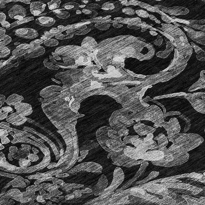 Machine Washable Indoor/ Outdoor Chantille Traditional Scroll Rug