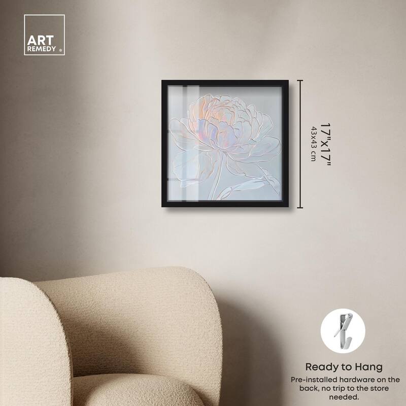 Embossed Flower I Shadowbox by Art Remedy