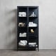 preview thumbnail 20 of 25, Rye Studio Cairyn Modern Glass and Metal Cabinet
