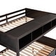 preview thumbnail 17 of 40, Twin over Full Bunk Bed with Shelfs, Storage Staircase and 2 Drawers