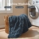 preview thumbnail 13 of 13, Madison Park Solid Ruched Faux Fur 50x60" Ultra-Soft Reversible Throw