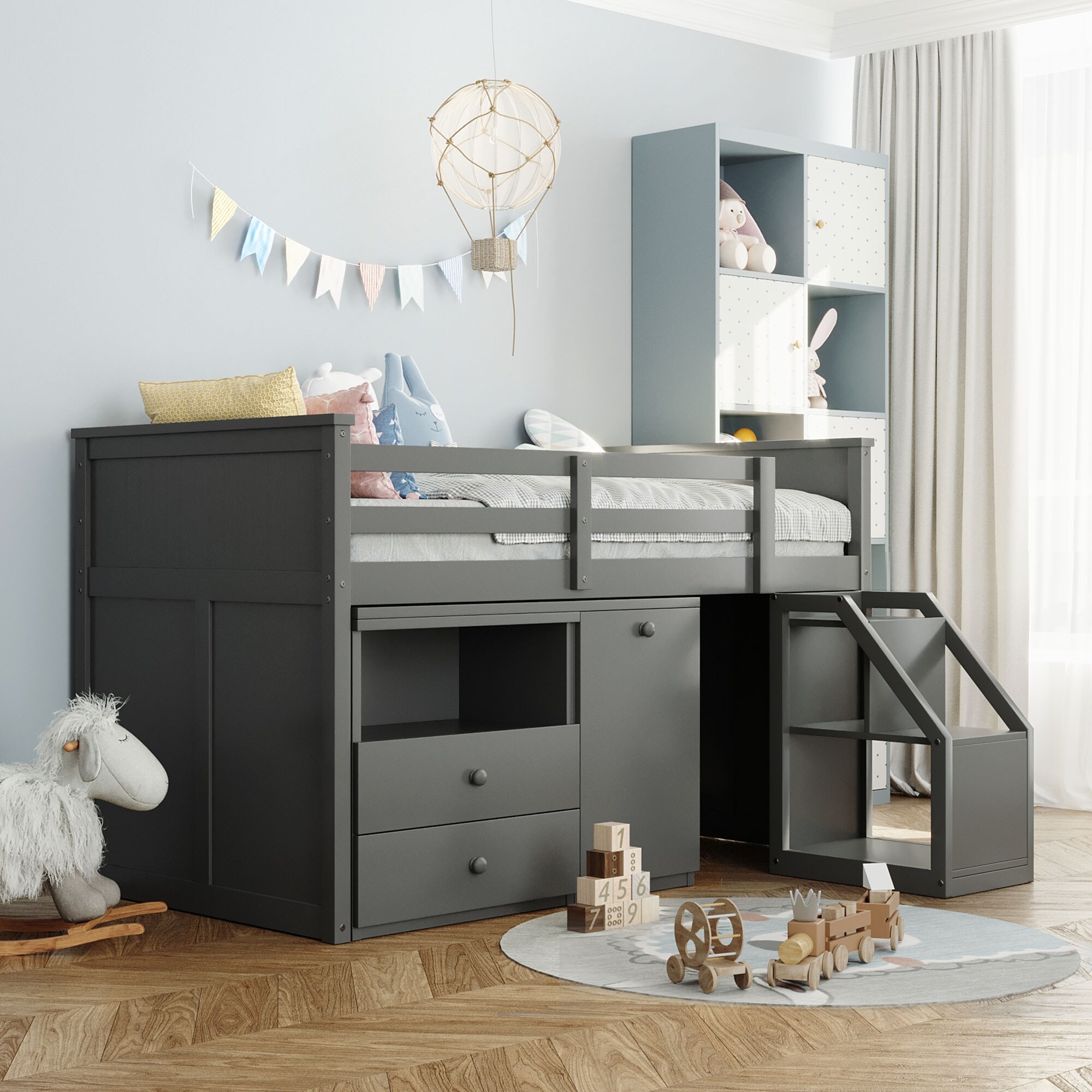 Short full size loft bed shop