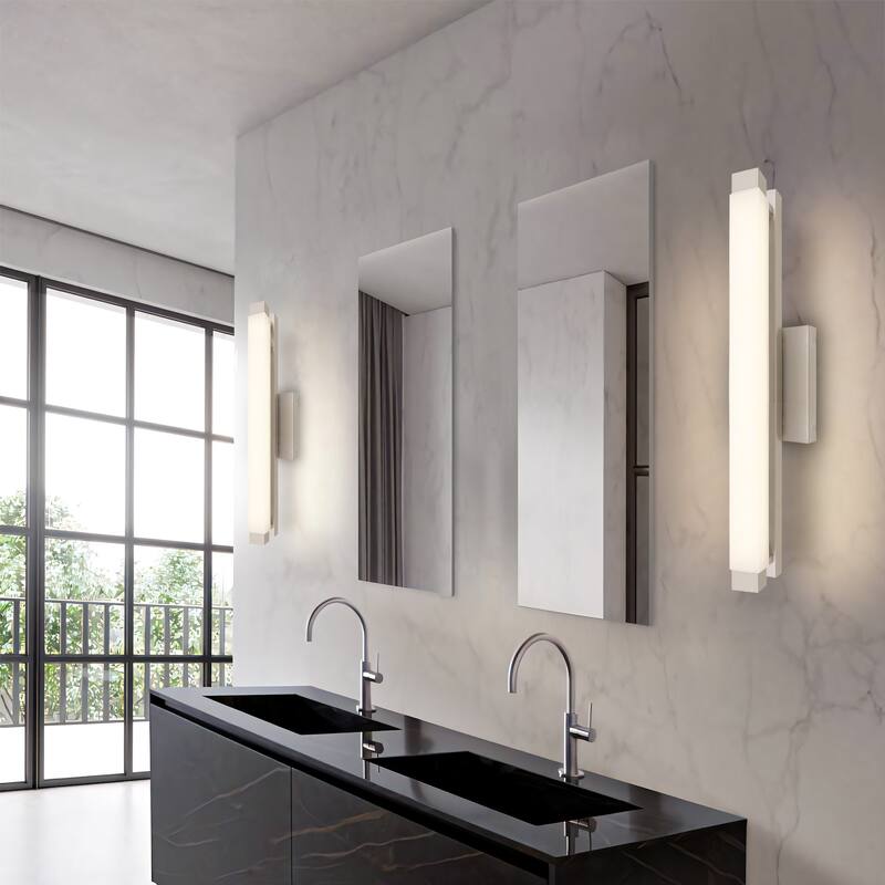 Serenity 26" Brushed Nickel LED Bathroom Vanity Light