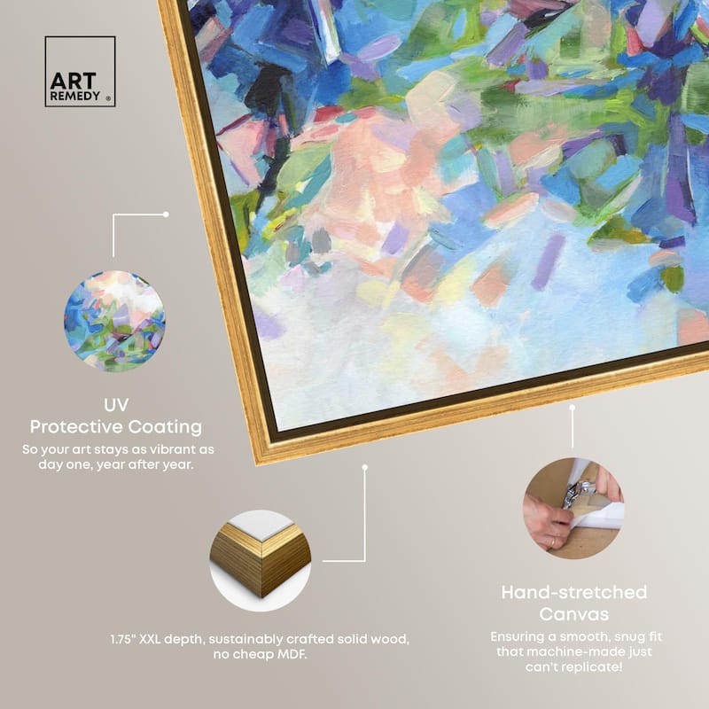 Blue Botanicals Canvas by Art Remedy