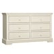 preview thumbnail 2 of 7, Hanley 6-Drawer Dresser Chalk