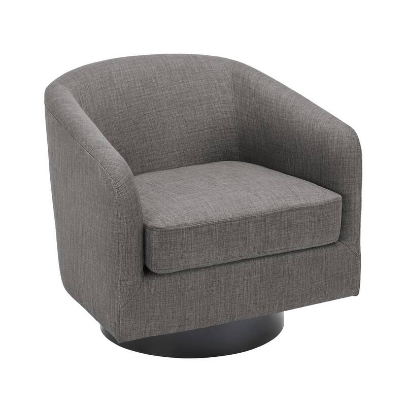 UIXE 360° Swivel Barrel Accent Chair Armchair For Living Room