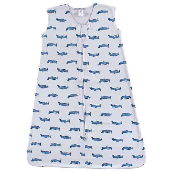 slide 1 of 1, Hudson Baby Infant Boy Cotton Sleeveless Wearable Sleeping Bag, Sack, Blanket, Wingman 6-12 Months - Wingman